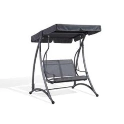 Beliani Schommelbank TESERO - Grijs Staal -Bekend Tuinmeubelen Winkel 008a280c4e654681b044ee70386baac6