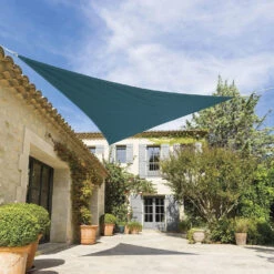 Hesperide Schaduwdoek Shae - Driehoek - Blauw - 3 X 3 M -Bekend Tuinmeubelen Winkel 010927a3d1d543839b9441a4eee190f0