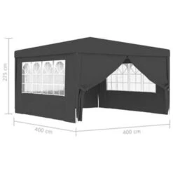 VidaXL Partytent Met Zijwanden Professioneel 90 G/m² 4x4 M Antraciet 9 VidaXL Partytent Met Zijwanden Professioneel 90 G/m² 4x4 M Antraciet -Bekend Tuinmeubelen Winkel 0a3ffc6aef904469a2763ccf7dd97436