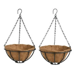 Esschert Design Plantenmand - Hanging Basket - Zwart - 25 Cm -Bekend Tuinmeubelen Winkel 0d9dcafde8084ab8908e3fd6ee826085