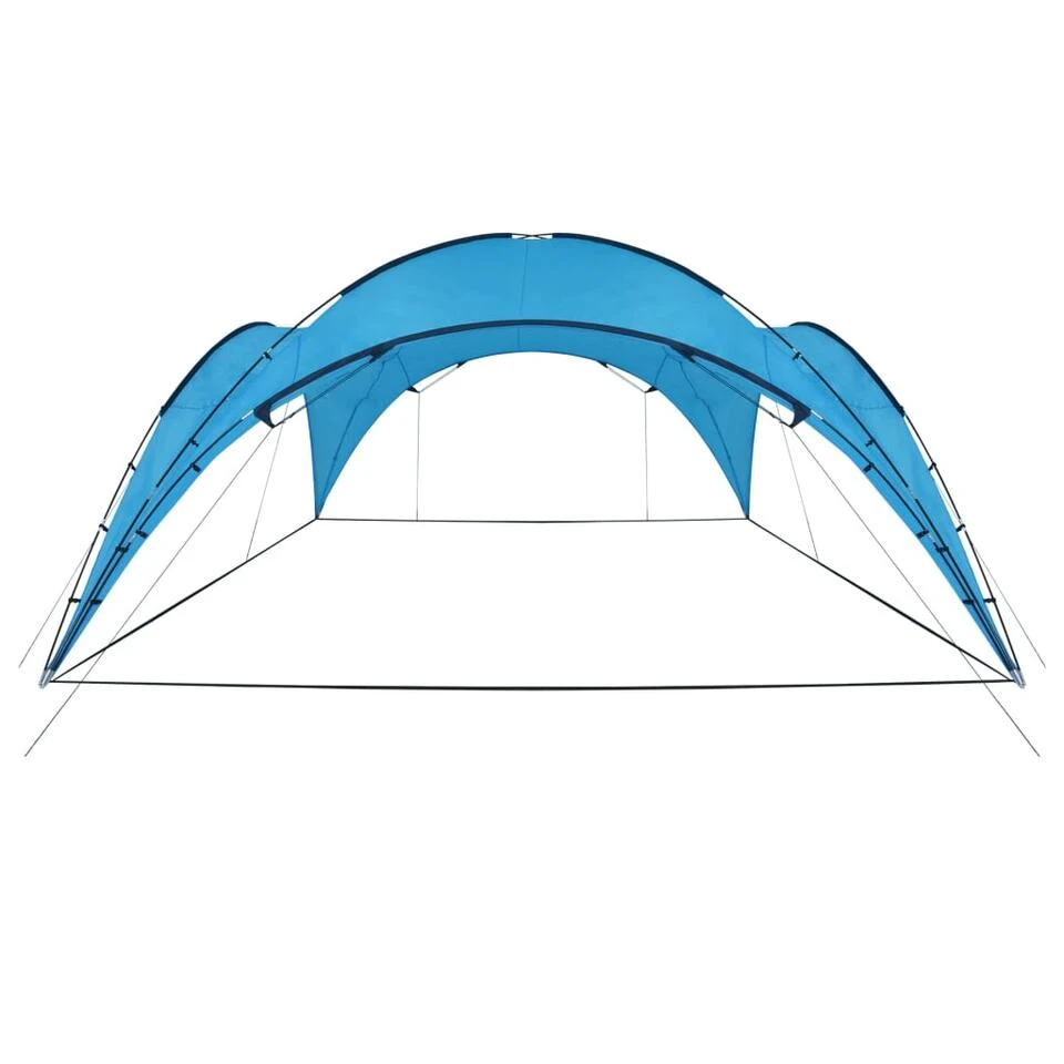 VidaXL Partytent Boog 450x450x265 Cm Lichtblauw 3 VidaXL Partytent Boog 450x450x265 Cm Lichtblauw