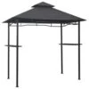 VidaXL Barbecue Paviljoen 240x150x255 Cm Staal Antraciet