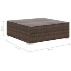 VidaXL 5-delige Loungeset Met Kussens Poly Rattan Bruin 9 VidaXL 5-delige Loungeset Met Kussens Poly Rattan Bruin -Bekend Tuinmeubelen Winkel 1000003027 0103