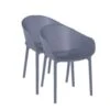 Garden Impressions Sky Tuinstoel - Donker Grijs - 2 Stuks -Bekend Tuinmeubelen Winkel 1000003925