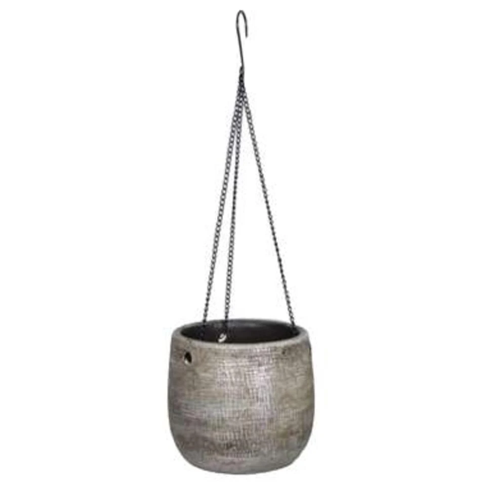 Floran Bloempot - Hangend - Industrieel Wit - 18 Cm 3 Floran Bloempot - Hangend - Industrieel Wit - 18 Cm