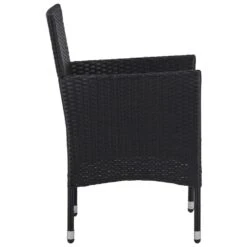 VidaXL Tuinstoelen 2 St Poly Rattan Zwart -Bekend Tuinmeubelen Winkel 1000006236 0103