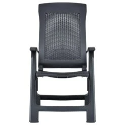 VidaXL Tuinstoelen 2 St Verstelbaar Kunststof Antracietkleurig 8 VidaXL Tuinstoelen 2 St Verstelbaar Kunststof Antracietkleurig -Bekend Tuinmeubelen Winkel 1000006340 0102