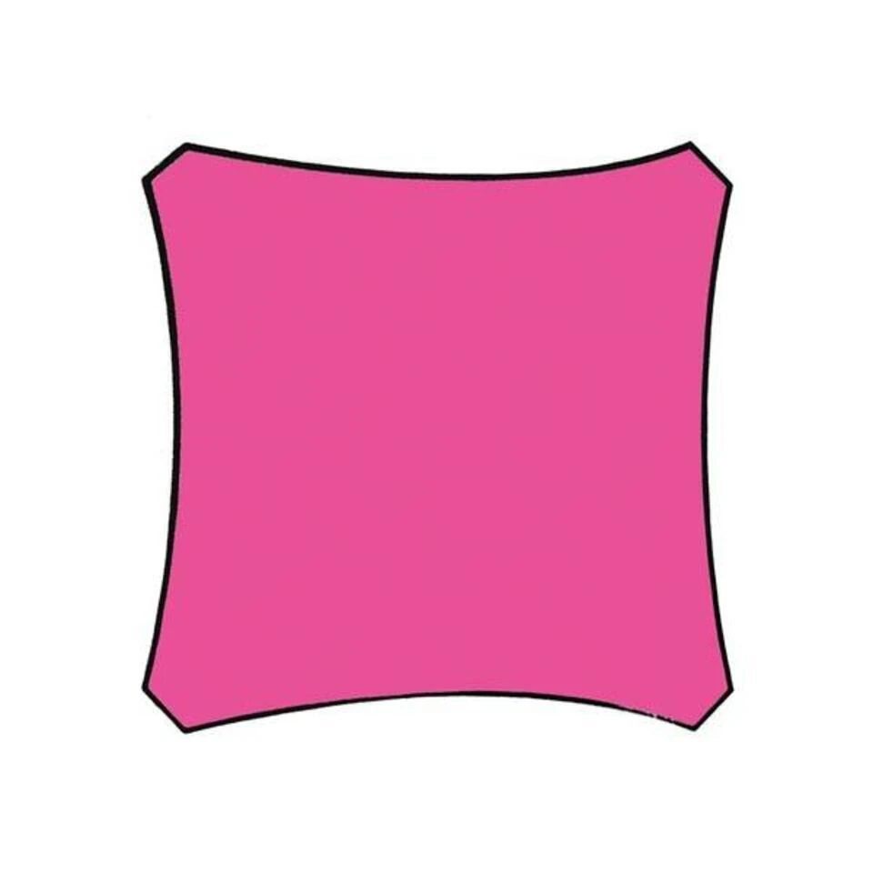 Velleman Schaduwdoek Vierkant 3,6x3,6m Fuchsia Metset 3 Velleman Schaduwdoek Vierkant 3,6x3,6m Fuchsia Metset
