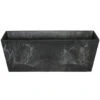 Steege Plantenbak - Gerecycled Kunststof - Zwart - 55 X 17 Cm -Bekend Tuinmeubelen Winkel 1000011040