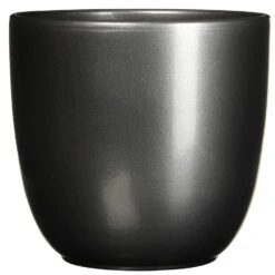 Mica Decorations Bloempot - Antraciet Grijs - Keramiek - 31 X 28 Cm