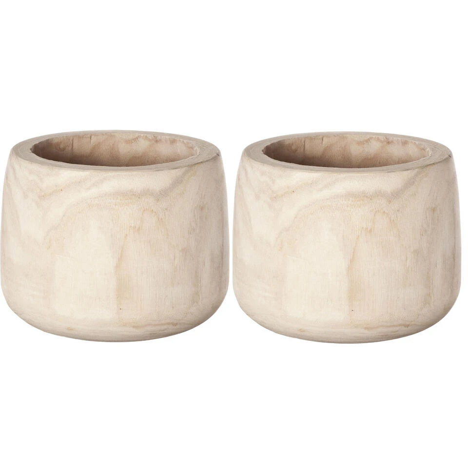 Cosy & Trendy Bloempot - Hout - 22 X 17 Cm 4 Cosy & Trendy Bloempot - Hout - 22 X 17 Cm - Afbeelding 2