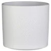 Mica Decorations Plantenpot - Wit - Relief - Keramiek - 23 X 21 Cm -Bekend Tuinmeubelen Winkel 1000012835