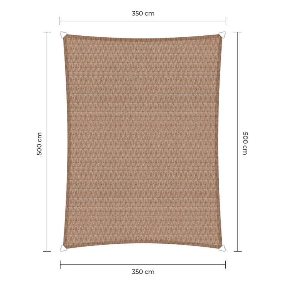 Sunfighters Rechthoek 3,5x5 Zand 4 Sunfighters Rechthoek 3,5x5 Zand - Afbeelding 2