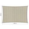 Shadow Comfort Rechthoek 2x4m Sahara Sand Met Bevestigingsset