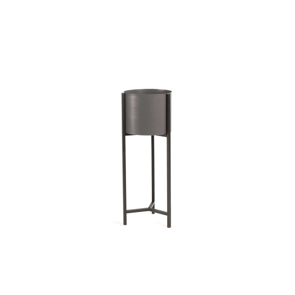 Lifa Living Hoge Plantenbak Met Zwart Metalen Frame En Grijze Bak 4 Lifa Living Hoge Plantenbak Met Zwart Metalen Frame En Grijze Bak - Afbeelding 2