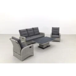VDG Verstelbare Loungeset Hollywood - White Grey 8 VDG Verstelbare Loungeset Hollywood - White Grey -Bekend Tuinmeubelen Winkel 1000031646 0102