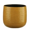 Mica Decorations Floyd Bloempot - H23,5 X Ø28 Cm - Okergeel -Bekend Tuinmeubelen Winkel 1000034001