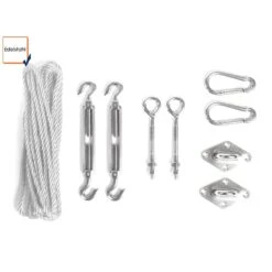 Shadow Comfort Waterafstotend, Vierkant 3x3m Warm Grey Metset -Bekend Tuinmeubelen Winkel 1000036084 0110