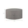 Madison - Hoes Voor Tuinset - Rond - Grijs - 320 X 85 -Bekend Tuinmeubelen Winkel 1000036258