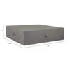 Madison - Loungeset Cover - Grijs - 210 X 200 X 70 -Bekend Tuinmeubelen Winkel 1000036270