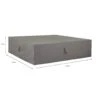 Madison - Loungeset Cover - Grijs - 275 X 275 X 70 -Bekend Tuinmeubelen Winkel 1000036279