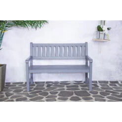 SenS-Line Bordeaux Tuinbank - Grenenhout - Grijs -Bekend Tuinmeubelen Winkel 1000038274 0101