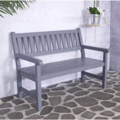 SenS-Line Bordeaux Tuinbank - Grenenhout - Grijs -Bekend Tuinmeubelen Winkel 1000038274 0102