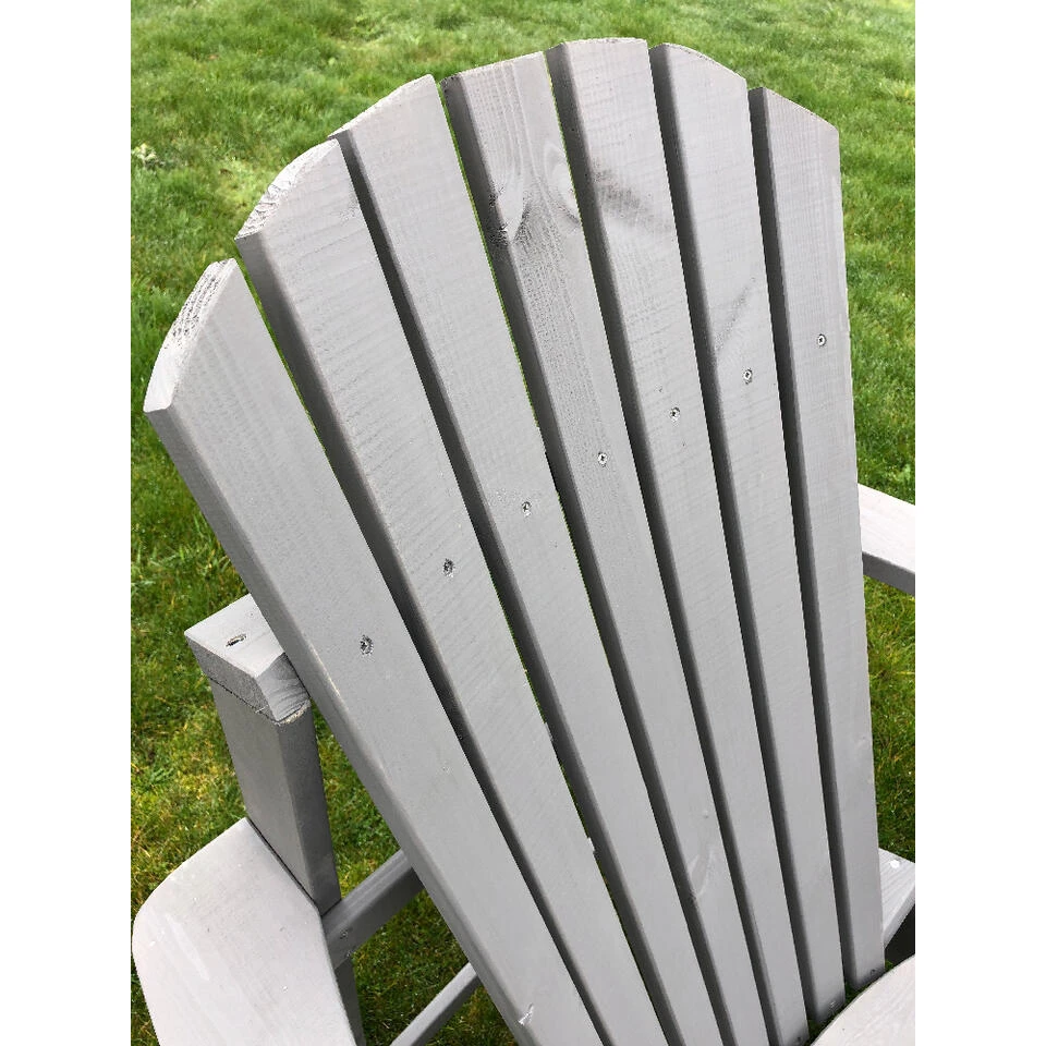 SenS-Line Adirondack Dubbele Tuinstoel - Hout - Grijs 5 SenS-Line Adirondack Dubbele Tuinstoel - Hout - Grijs - Afbeelding 3