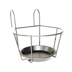 Merkloos Bloempot - Metaal - Standaard/hanger Voor Potten - 18 Cm