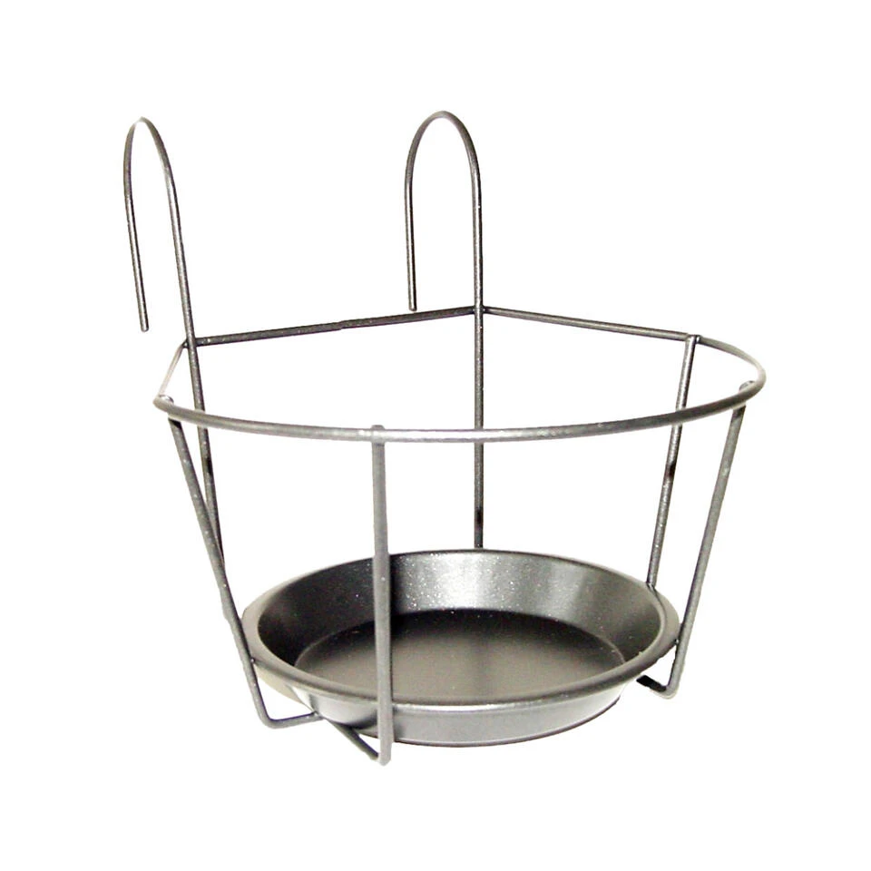 Merkloos Bloempot - Metaal - Standaard/hanger Voor Potten - 18 Cm 3 Merkloos Bloempot - Metaal - Standaard/hanger Voor Potten - 18 Cm