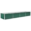 VidaXL Plantenbak Verhoogd 320x80x45 Cm Gegalvaniseerd Staal Groen