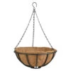Esschert Design Hanging Basket - Metaal - Zwart - Met Inlegvel - 35 Cm -Bekend Tuinmeubelen Winkel 1000040950