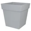 EDA Bloempot Toscane - Vierkant - Grijs - Kunststof - L32xH32 Cm -Bekend Tuinmeubelen Winkel 1000040982