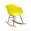 Beliani Schommelstoel HARMONY - Geel Polypropyleen -Bekend Tuinmeubelen Winkel 1000041319