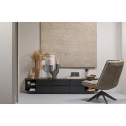 WOOOD Arda Plantenpot - Metaal - Toffee Bruin - 48x20x20 -Bekend Tuinmeubelen Winkel 1000041356 0103