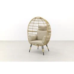 VDG Lola Egg Relaxstoel - Natural Sand 8 VDG Lola Egg Relaxstoel - Natural Sand -Bekend Tuinmeubelen Winkel 1000042586 0102