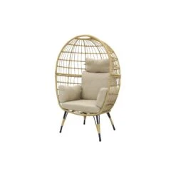 VDG Lola Egg Relaxstoel - Natural Sand 9 VDG Lola Egg Relaxstoel - Natural Sand -Bekend Tuinmeubelen Winkel 1000042586 0103