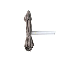 Easysol Muurparasol - Hexagonaal / Rond - 250 Cm Diameter - Taupe -Bekend Tuinmeubelen Winkel 1000045913 0103