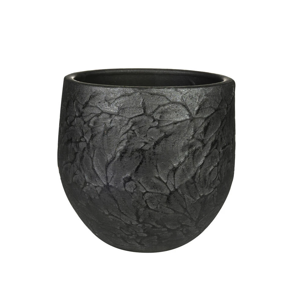 Steege Plantenpot - Antiek Look - Keramiek - Zwart - 18 X 16 Cm 3 Steege Plantenpot - Antiek Look - Keramiek - Zwart - 18 X 16 Cm