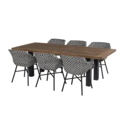 Hartman Delphine Dining Stoel White - Black -Bekend Tuinmeubelen Winkel 1000048786 0103