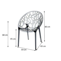 Siesta Crystal Stapelbare Stoel - Black Transparant 7 Siesta Crystal Stapelbare Stoel - Black Transparant -Bekend Tuinmeubelen Winkel 1000048804 0101