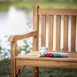 Giga Meubel - Tuinbank Teakhout - 180x60x91cm - Java -Bekend Tuinmeubelen Winkel 1000049438 0103