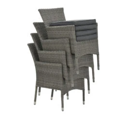 Garden Impressions Jerba Tuinstoel Grijs - 4 Stuks 9 Garden Impressions Jerba Tuinstoel Grijs - 4 Stuks -Bekend Tuinmeubelen Winkel 1000052360 0104