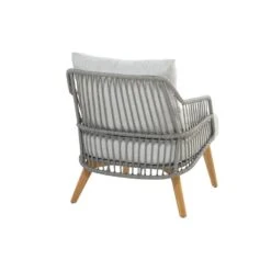 4-Seasons Sempre Loungestoel - Teak/Silver Grey (1 St.) -Bekend Tuinmeubelen Winkel 1000052970 0103
