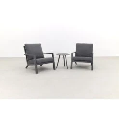 VDG Atlanta Loungestoelen/Brasilia Bijzettafel - Loungeset 3-delig -Bekend Tuinmeubelen Winkel 1000053058 0102