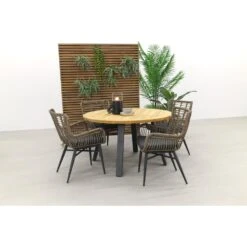 VDG Jasmine Naturel/Ambassador 130 Cm. Rond Tuinset - 5 Delig 9 VDG Jasmine Naturel/Ambassador 130 Cm. Rond Tuinset - 5 Delig -Bekend Tuinmeubelen Winkel 1000053131 0103