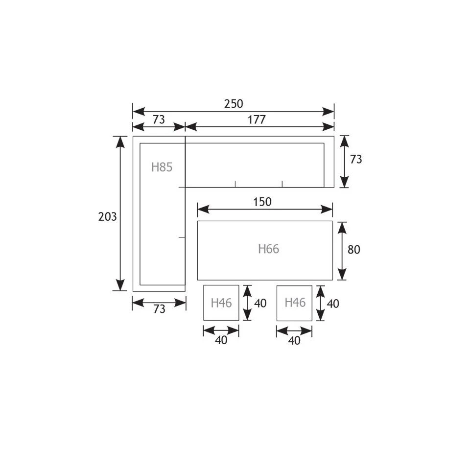 Westminster Lounge Dining Set Links - Organic Grey 5 Westminster Lounge Dining Set Links - Organic Grey - Afbeelding 3