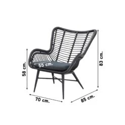 Jasmine Loungestoel - Black 7 Jasmine Loungestoel - Black -Bekend Tuinmeubelen Winkel 1000054363 0101