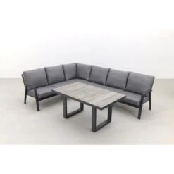 VDG Azoren/Darwin Lounge Dining Set - Antraciet - Links & Rechts -Bekend Tuinmeubelen Winkel 1000054731 0103