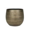 Steege Plantenpot - Metal Look - Goudkleurig - 26 X 25 Cm -Bekend Tuinmeubelen Winkel 1000061111